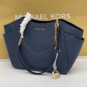Michael Kors JST LG Chain Shoulder Tote Bag